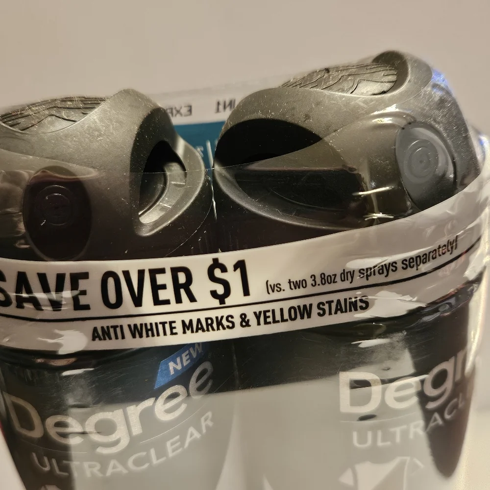 😀2 pack Degree Men Ultra Clear Black + White Antiperspirant Deodorant